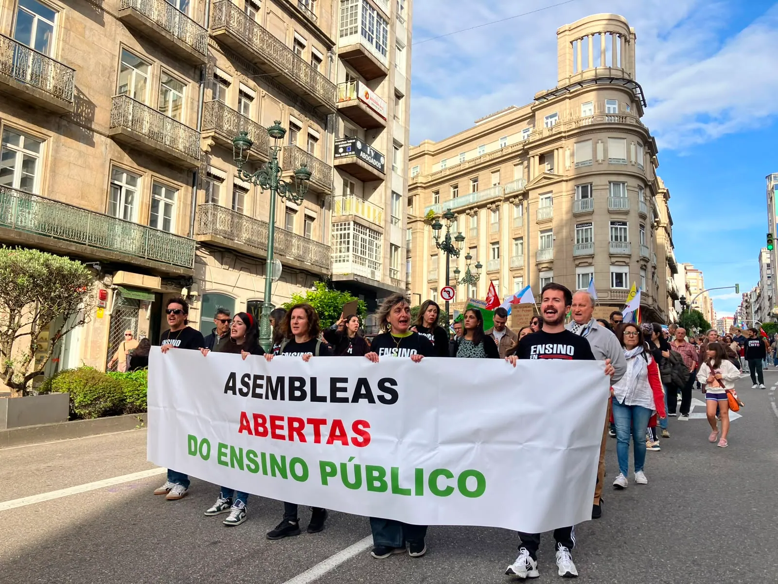 Cabeceira dunha mobilización en defensa do ensino público