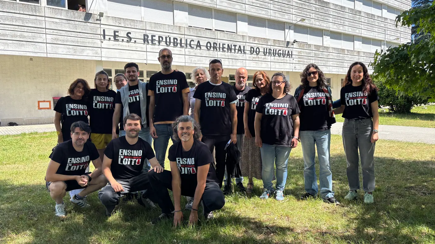 Profesorado do IES República Oriental do Uruguai nos Martes en Loita