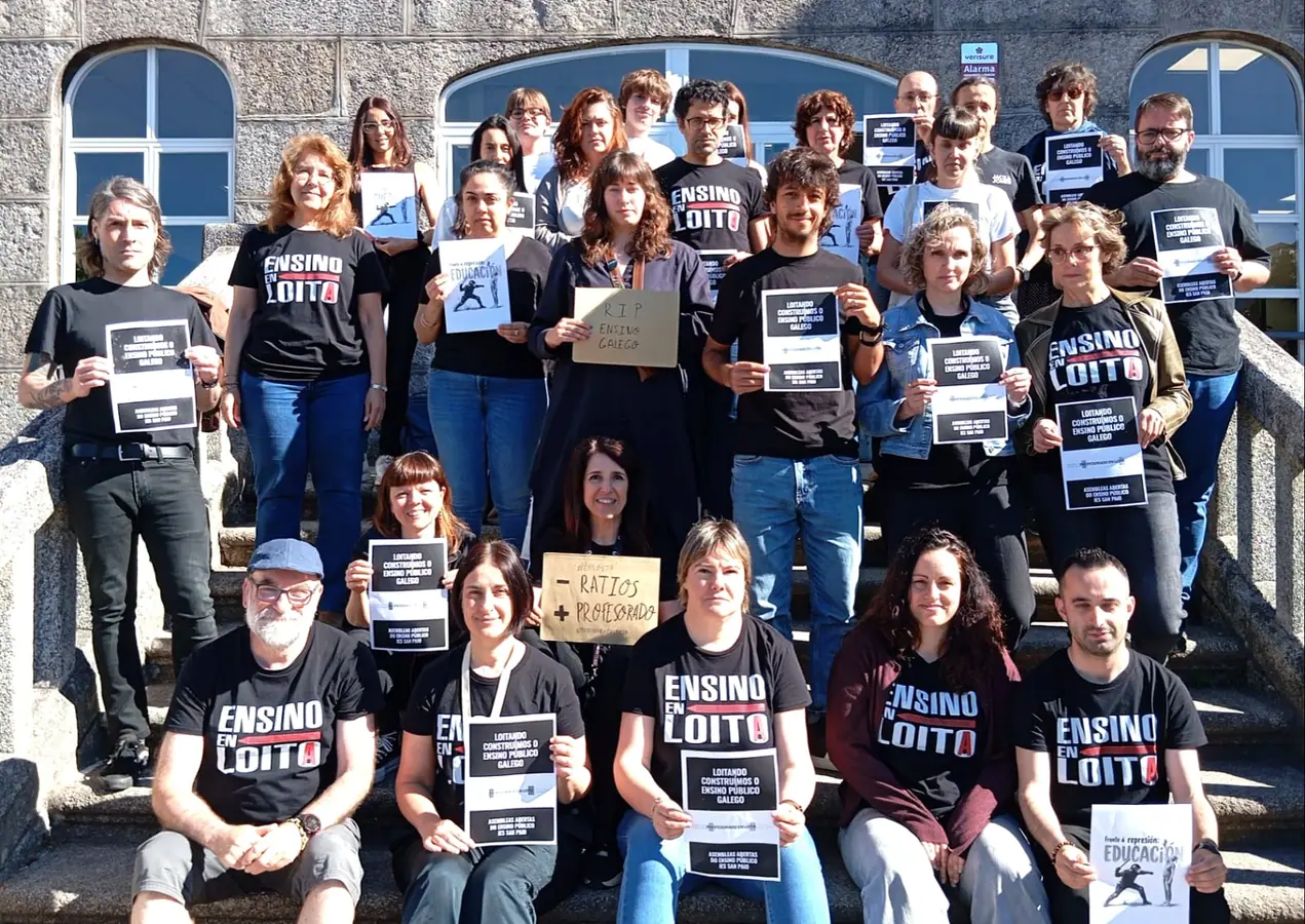 Acción do IES San Paio en defensa do ensino público