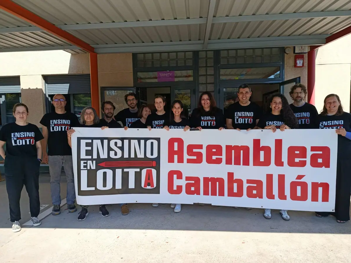 Profesorado do IES Marco do Camballón participando na iniciativa